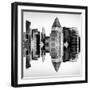 Double Sided Series - Skyscrapers of Times Square in Manhattan-Philippe Hugonnard-Framed Photographic Print