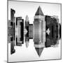 Double Sided Series - Skyscrapers of Times Square in Manhattan-Philippe Hugonnard-Mounted Photographic Print