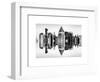 Double Sided Series - Skyscrapers of Times Square in Manhattan-Philippe Hugonnard-Framed Art Print