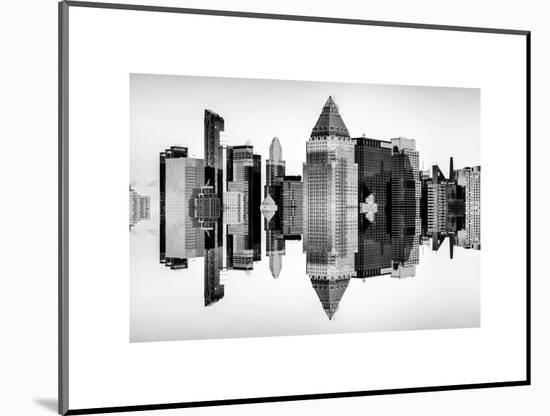 Double Sided Series - Skyscrapers of Times Square in Manhattan-Philippe Hugonnard-Mounted Art Print