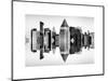 Double Sided Series - Skyscrapers of Times Square in Manhattan-Philippe Hugonnard-Mounted Art Print