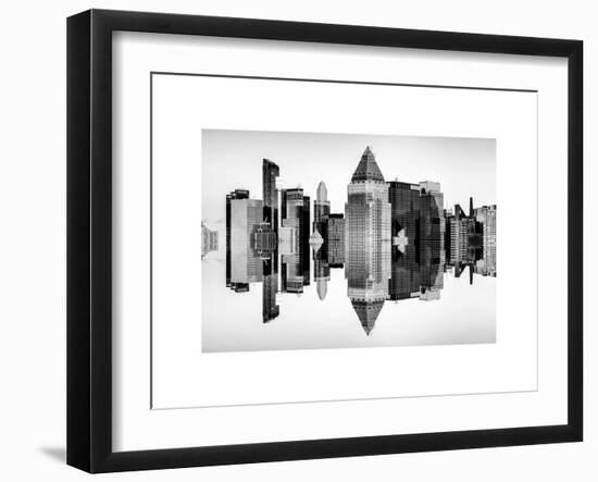 Double Sided Series - Skyscrapers of Times Square in Manhattan-Philippe Hugonnard-Framed Art Print