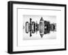 Double Sided Series - Skyscrapers of Times Square in Manhattan-Philippe Hugonnard-Framed Art Print