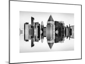 Double Sided Series - Skyscrapers of Times Square in Manhattan-Philippe Hugonnard-Mounted Art Print
