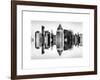 Double Sided Series - Skyscrapers of Times Square in Manhattan-Philippe Hugonnard-Framed Art Print