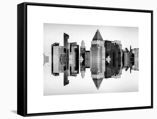 Double Sided Series - Skyscrapers of Times Square in Manhattan-Philippe Hugonnard-Framed Stretched Canvas