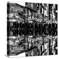 Double Sided Series - Times Square Urban Scene by Night - Manhattan - New York-Philippe Hugonnard-Stretched Canvas