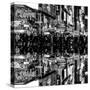 Double Sided Series - Times Square Urban Scene by Night - Manhattan - New York-Philippe Hugonnard-Stretched Canvas