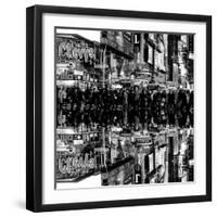 Double Sided Series - Times Square Urban Scene by Night - Manhattan - New York-Philippe Hugonnard-Framed Photographic Print