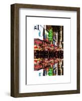 Double Sided Series - Times Square Urban Scene by Night - Manhattan - New York-Philippe Hugonnard-Framed Art Print