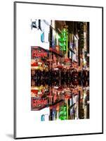 Double Sided Series - Times Square Urban Scene by Night - Manhattan - New York-Philippe Hugonnard-Mounted Art Print