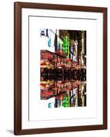 Double Sided Series - Times Square Urban Scene by Night - Manhattan - New York-Philippe Hugonnard-Framed Art Print