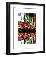 Double Sided Series - Times Square Urban Scene by Night - Manhattan - New York-Philippe Hugonnard-Framed Art Print