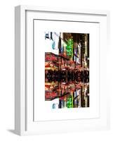 Double Sided Series - Times Square Urban Scene by Night - Manhattan - New York-Philippe Hugonnard-Framed Art Print
