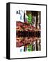 Double Sided Series - Times Square Urban Scene by Night - Manhattan - New York-Philippe Hugonnard-Framed Stretched Canvas