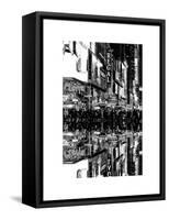 Double Sided Series - Times Square Urban Scene by Night - Manhattan - New York-Philippe Hugonnard-Framed Stretched Canvas