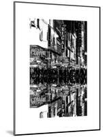 Double Sided Series - Times Square Urban Scene by Night - Manhattan - New York-Philippe Hugonnard-Mounted Art Print