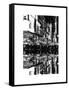 Double Sided Series - Times Square Urban Scene by Night - Manhattan - New York-Philippe Hugonnard-Framed Stretched Canvas