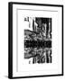 Double Sided Series - Times Square Urban Scene by Night - Manhattan - New York-Philippe Hugonnard-Framed Art Print