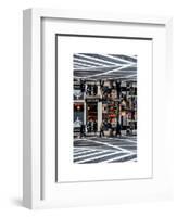 Double Sided Series - Urban Scene in Broadway - NYC Crosswalk - Manhattan - New York City-Philippe Hugonnard-Framed Art Print