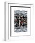 Double Sided Series - Urban Scene in Broadway - NYC Crosswalk - Manhattan - New York City-Philippe Hugonnard-Framed Art Print