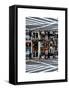 Double Sided Series - Urban Scene in Broadway - NYC Crosswalk - Manhattan - New York City-Philippe Hugonnard-Framed Stretched Canvas