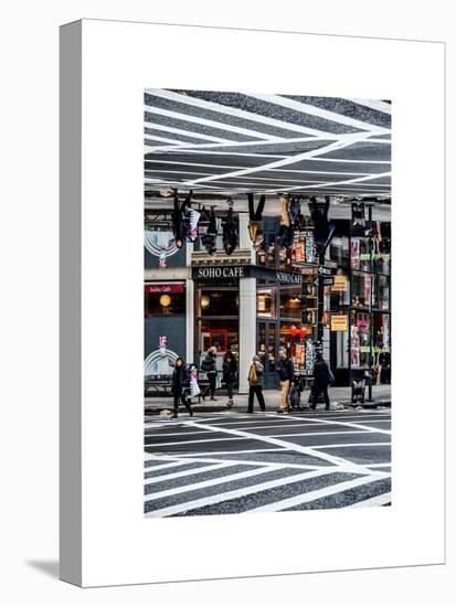 Double Sided Series - Urban Scene in Broadway - NYC Crosswalk - Manhattan - New York City-Philippe Hugonnard-Stretched Canvas