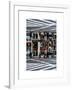 Double Sided Series - Urban Scene in Broadway - NYC Crosswalk - Manhattan - New York City-Philippe Hugonnard-Framed Art Print