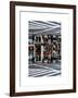 Double Sided Series - Urban Scene in Broadway - NYC Crosswalk - Manhattan - New York City-Philippe Hugonnard-Framed Art Print