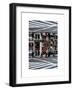 Double Sided Series - Urban Scene in Broadway - NYC Crosswalk - Manhattan - New York City-Philippe Hugonnard-Framed Art Print