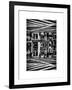 Double Sided Series - Urban Scene in Broadway - NYC Crosswalk - Manhattan - New York City-Philippe Hugonnard-Framed Art Print