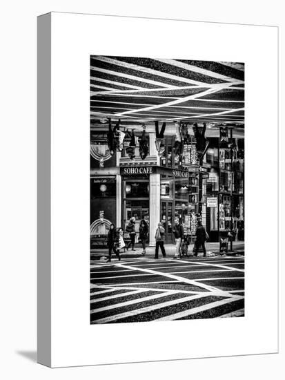 Double Sided Series - Urban Scene in Broadway - NYC Crosswalk - Manhattan - New York City-Philippe Hugonnard-Stretched Canvas