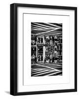 Double Sided Series - Urban Scene in Broadway - NYC Crosswalk - Manhattan - New York City-Philippe Hugonnard-Framed Art Print