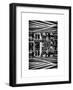 Double Sided Series - Urban Scene in Broadway - NYC Crosswalk - Manhattan - New York City-Philippe Hugonnard-Framed Art Print