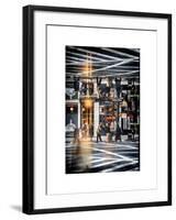 Double Sided Series - Urban Scene in Broadway - NYC Crosswalk - Manhattan - New York City-Philippe Hugonnard-Framed Art Print