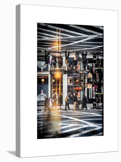 Double Sided Series - Urban Scene in Broadway - NYC Crosswalk - Manhattan - New York City-Philippe Hugonnard-Stretched Canvas