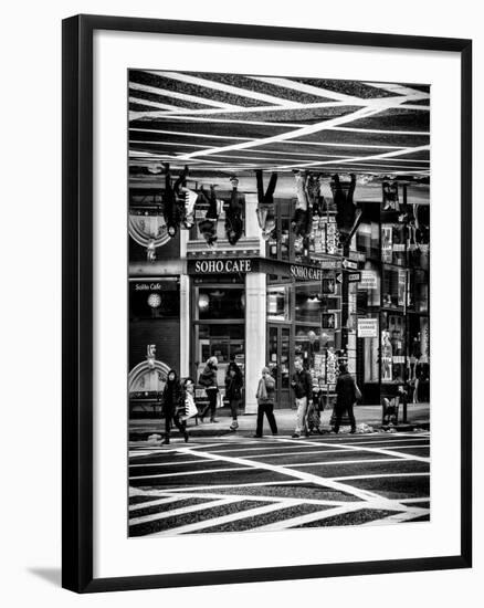 Double Sided Series - Urban Scene in Broadway - NYC Crosswalk - Manhattan - New York-Philippe Hugonnard-Framed Photographic Print