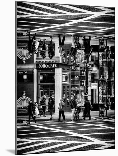 Double Sided Series - Urban Scene in Broadway - NYC Crosswalk - Manhattan - New York-Philippe Hugonnard-Mounted Photographic Print