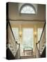 Double Staircase in Upscale Home-null-Stretched Canvas