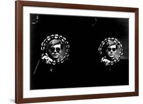 Double Tambourine, circa 1966-Andy Warhol/ Nat Finkelstein-Framed Art Print