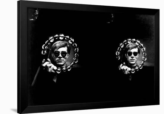 Double Tambourine, circa 1966-Andy Warhol/ Nat Finkelstein-Framed Art Print