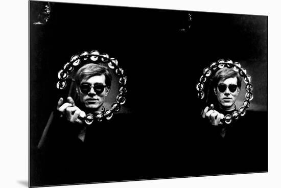 Double Tambourine, circa 1966-Andy Warhol/ Nat Finkelstein-Mounted Art Print