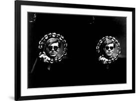 Double Tambourine, circa 1966-Andy Warhol/ Nat Finkelstein-Framed Giclee Print