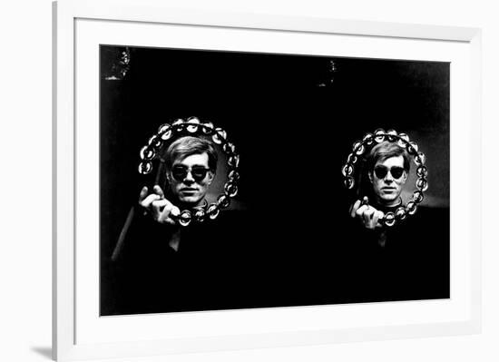 Double Tambourine, circa 1966-Andy Warhol/ Nat Finkelstein-Framed Giclee Print