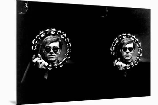 Double Tambourine, circa 1966-Andy Warhol/ Nat Finkelstein-Mounted Giclee Print