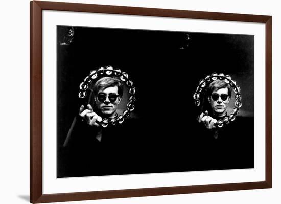 Double Tambourine, circa 1966-Andy Warhol/ Nat Finkelstein-Framed Giclee Print