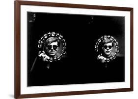 Double Tambourine, circa 1966-Andy Warhol/ Nat Finkelstein-Framed Giclee Print