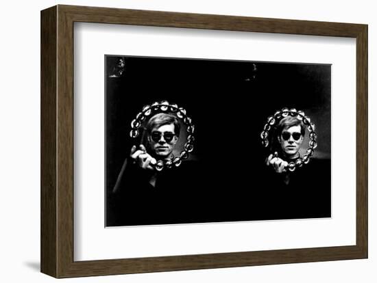 Double Tambourine, circa 1966-Andy Warhol/ Nat Finkelstein-Framed Art Print