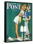 "Double Trouble for Willie Gillis" Saturday Evening Post Cover, September 5,1942-Norman Rockwell-Framed Stretched Canvas