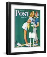 "Double Trouble for Willie Gillis" Saturday Evening Post Cover, September 5,1942-Norman Rockwell-Framed Premium Giclee Print